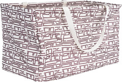 Household Essentials Tan Geometric Krush Container All-Purpose Utility Tote