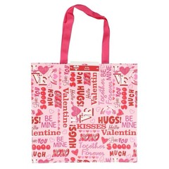 Ombre Reusable Foldable Shopping Bags Set of 4 Multicolor Valentine Hearts