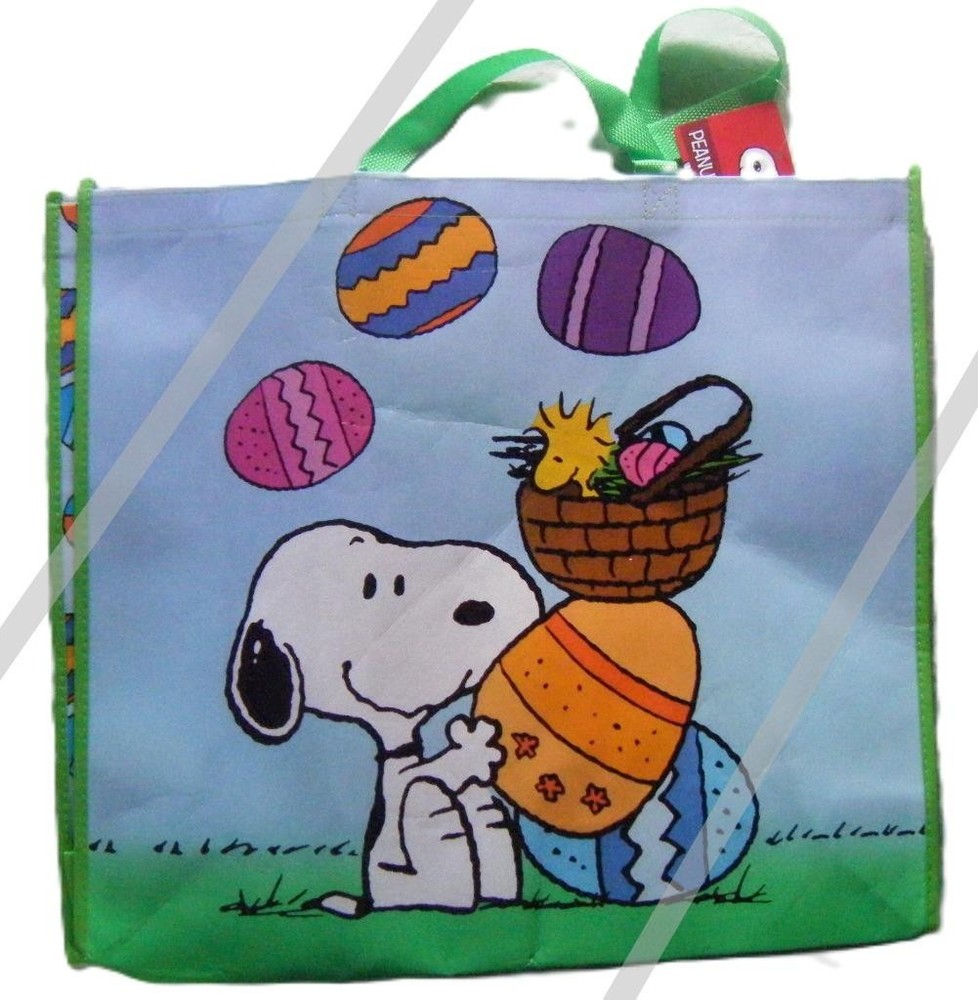 Peanuts EASTER XL (X-Large) Reusable Shopping Tote Bag New (5/521)