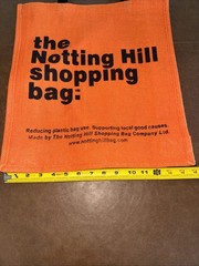 The Notting Hill Orange Jute Shopping Bag Durable Eco-Friendly Stylish Tik Tok