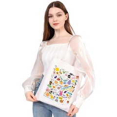 MEIKIUP Korean Group Makeup Bag 9.3 x 2 x 6.7 inches, Around World Tote