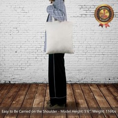3 | 6 | 12 | 24 | 48 | 192 Pack Economical Cotton Tote Bags, Lightweight Medi…