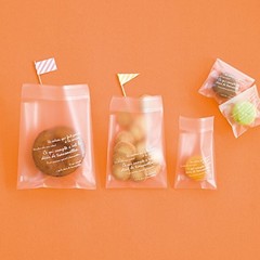 Heads BKF-TO2 Food-Safe Bags Made in Japan Semi-Transparent OPP Bags with Tape