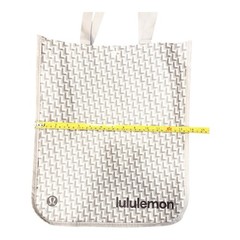 Lululemon Large Reusable Shopping Bag Geometric Holiday “L” Pattern 16”x14”x6”