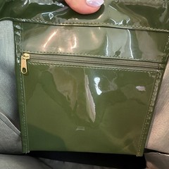 Harrods Knightsbridge Green Logo Foldable Tote Bag with Zipper Pocket