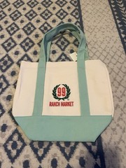 99 Ranch Market MINT PASTEL TURQUOISE Mini Tote Bag Limited Edition NWT