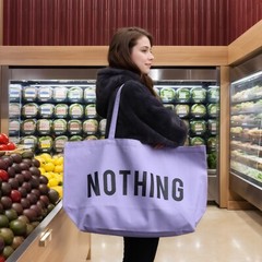 Heavy Duty Reusable Cotton Canvas Grocery Tote Bags , Large Bag for Shopping