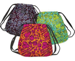 C.R. Gibson iota Eco SAKS Drawstring Backpack – Style Pack of 3 – Farmstand