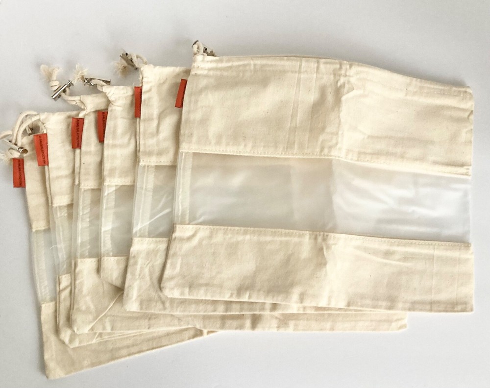 Bulk Grocery Shopping Bag Reusable Tare Weight Foldable Produce Fruit Vegetable