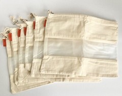 Bulk Grocery Shopping Bag Reusable Tare Weight Foldable Produce Fruit Vegetable
