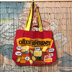 Trader Joe’s Reusable Cotton Shopper Tote Turophile Cheese Bag, Multi-Color