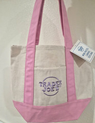 BRAND NEW – Trader Joe’s PASTEL Mini Tote Bags (PINK) for Easter gift