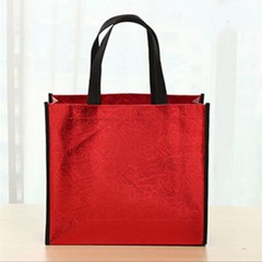Foldable Laser Shopping Bag Reusable Waterproof Fabric Non-woven Bag Unisex