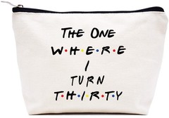 LIBIHUA Makeup 9.8 ″ W x 7″ H x 2.7″ Bottom, 2-The One Where I Turn Thirty