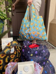 Large Foldable Tote Nylon Reusable Grocery Bag Eco Friendly Shopping Carrier