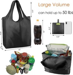 Machine Washable Foldable Grocery Bags – Cute Animal Patterns and Sturdy Design