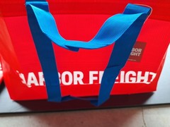 2 New 19 Gallon Reusable Harbor Freight Tote Shopping Bag Red Bags great shop