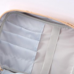 Cozomga Brown PU leather Stylish Retro Makeup Cosmetic Toiletry light brow