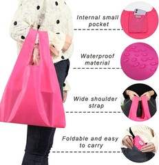 Lar Reble Bags Shopping Washable Foldable Grocery Bags Heavy Duty