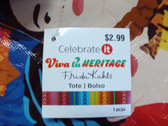 FRIDA KAHLO TOTE 2022 VIVA HERITAGE SHOPPING GROCERY BAG REUSABLE WITH TAG