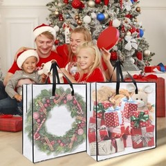 5 Pack Wreath Storage Bag, 25.6 Inch Christmas Wreath Storage Container, Clear