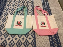NEW (x2) Ranch 99 Mini Totes Bags – Mint/Teal and Pink Limited Edition NWT