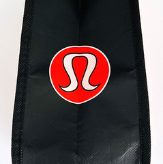 Lululemon Manifesto Small Reusable Shopping Tote Bag w/ Snap Closure 21×9.5×4.5”