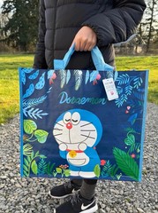 Original Doraemon Reusable Shopping Tote Bag – Medium, Eco-Friendly – From Japan