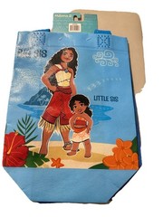 2 Pack Disney Moana Littre Sis 7x8x3.5 Inch Bags Kids Character Party W/Handles