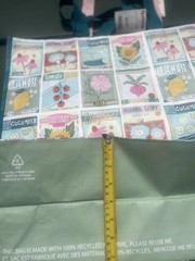 New Lot Of 2 Plant Garden Seed TJ MAXX REUSABLE SHOPPING TRAVEL TOTE BAGS Beach