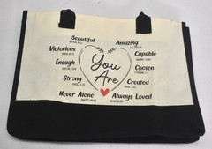 Christian Gifts Bible Scripture Reusable Canvas Tote Shopping Carry Bag 16.5″