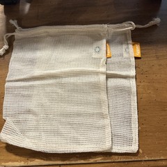 Cotton Mesh Reusable Fruit/Veggie Bags, 4 different sizes, 10 total bags.