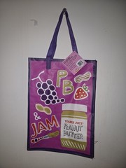 TRADER JOE’S ECO Reusable Shopping Grocery Bag – Mac&Cheese/PB&Jam NWT 1pc