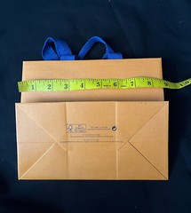 Authentic Louis Vuitton Reusable Paper Shopping Bag Orange 7″ x 8.5″ x 4.5″