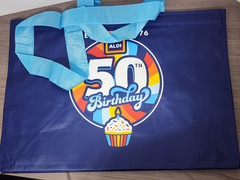 ❤️ ALDI🏠 A100~ALDI 50TH Anniversary Click N’Stay Tote Bag 2026 Reusable NWT