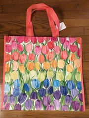 Colorful Tulips 🌷 Floral Spring Flowers Gift Reusable Tote Homegoods Bag New