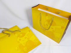 Pikachu Stationmaster Paper Tote Bag Set of 3 Pokemon Center Limited in Japan