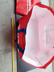 2 New 19 Gallon Reusable Harbor Freight Tote Shopping Bag Red Bags great shop