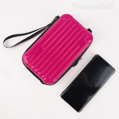 Framendino, Rose Red Cosmetics Case Carrying Hard Bag for 1 Pack,