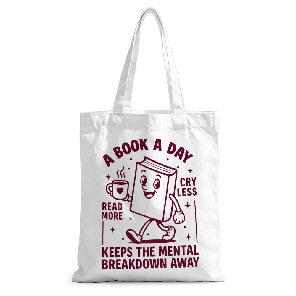 Book Lovers Gifts Canvas Tote Bag, Bookish Gifts Tote Bag for Women Men Readi…