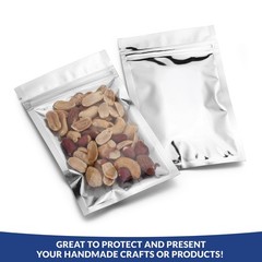 Mylar Bags With Ziplock 3.3 X 5.5ย | 100 Bags | Sealable Heat Seal Bags For …