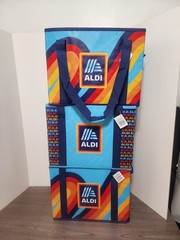 ❤️ALDI🏠A121~Aldi Collapsible Heavy Duty Reusable Shopping Box Tote Bag 3 pack