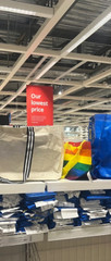 IKEA STORSTOMMA BAG Rainbow Reusable Bag