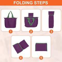 Reusable Grocery Bags 20″ x 16″ Washable Shopping Totes Fit in Pocket