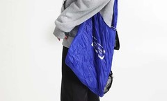 Portable Foldable Shopping Bag Reusable Grocery Tote with Compact Storage Disc