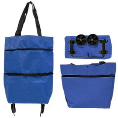 Portable Collapsible Shopping Cart Trolley Bag With Wheels Reusable Grocery Bags