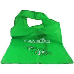 Cute Little Fish Fold up Reusable Shop Tote Grocery Bag