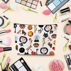 LONGXIN Mr. Bobinsky Cosmetic Make up Bag The Secret Door Lover Gift Beige
