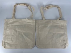 LOT OF 2 RARE Cotton:On Organic Tote Bag “Love is the Drug” Reusable Grocery NEW