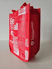 5 x New LULULEMON Red BE ALL IN Reusable Shopping Gym Lunch Shopper Bag Small